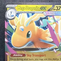 Mega Dragonite EX 152/217 Rare Foil 370 HP 330 Power ASC Pokemon TCG Card - Image 4