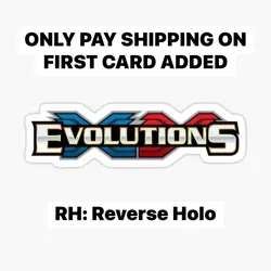 Pokemon XY Evolutions Singles: PICK YOUR CARD! - Image 1