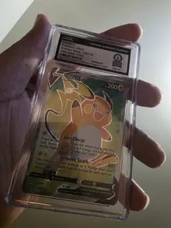 Pokemon Card CGC G WORLD RECORD RAICHU V 158/172 Brilliant Stars Full Art 2022 - Image 1
