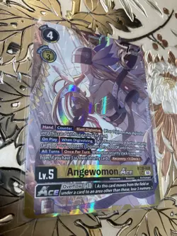 Digimon Card Angewomon ACE Alternative Art BT15-038 SR World Convergence BT21 - Image 2