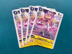 Angewomon BT23-031 Playset Hackers' Slumber Digimon Card Game x4 - Image 1