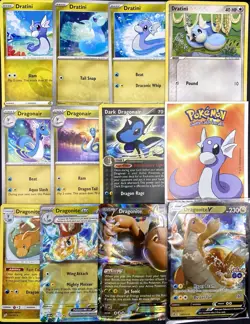 13x Pokemon Cards Dragonite Dragonair Dratini Lot Holo Full Art EX Promo SEALED - Image 1
