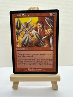 Uphill Battle MTG Mercadian Masques 1999 Uncommon Red Enchantment NM - Image 1