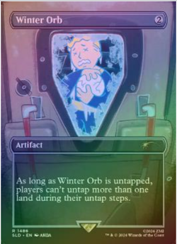 MTG Winter Orb *RAINBOW FOIL* Secret Lair x Fallout Vault Boy 1486 - Image 1
