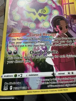 Pokemon Card Spiritomb TG09/TG30 Trainer Gallery Lost Origin Near Mint - Image 2