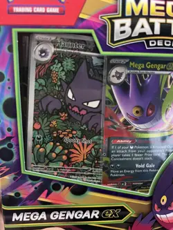 Haunter 027 Black Star Promo IR w/ Pokemon Mega Gengar EX Battle Deck - Image 4
