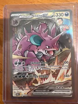 2025 Pokemon Team Rocket's Nidoking ex 233/182 Destined Rivals SIR Holo - Image 1