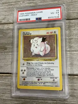 Graded PSA 4 1999 Pokemon Game - Clefairy - Holo - Image 1