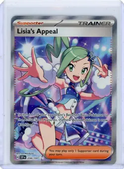 2024 Pokemon TCG Trainer Lisia's Appeal 234/191 Full Art Rare Surging Sparks ! - Image 1