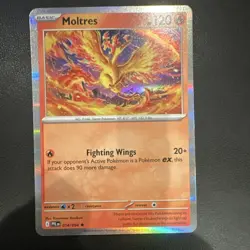 Pokemon TCG Moltres 014/094 Holo Basic PFLN Flame Card 2025 Card Stock - Image 1