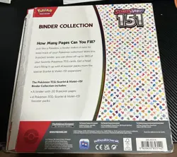 Pokemon 151 Scarlet and Violet Mew Cover Trading Card Binder Only NO Cards - Image 2