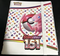 Pokemon 151 Scarlet and Violet Mew Cover Trading Card Binder Only NO Cards - Image 5