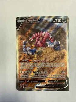 Pokemon TCG Drapion v Crown Zenith: Galarian Gallery Holo Ultra Rare Card - Image 1