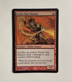 1x FOIL Krark-Clan Shaman MTG Card Mirrodin Common Pauper LP - Image 1