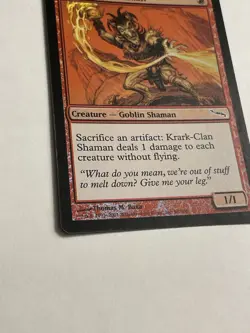 1x FOIL Krark-Clan Shaman MTG Card Mirrodin Common Pauper LP - Image 4