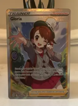 Pokemon TCG Gloria Trainer Supporter Full Art Holo Card English - Image 1