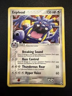 Pokemon Exploud 6/101 Hidden Legends Reverse Holo Rare Stage 2 2004 120 HP Card - Image 1