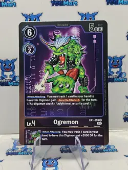 Digimon Card Game Ogremon EX1-059 R NM - Image 1