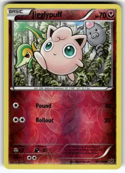 Jigglypuff 65/124 XY - Fates Collide LP Pokemon Card TCG - Image 1