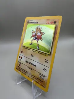 Hitmonchan 7/102 Base Set Holo LP – WOTC Vintage Pokemon Card – Authentic - Image 3