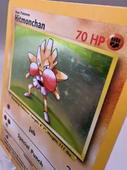 Hitmonchan 7/102 Base Set Holo LP – WOTC Vintage Pokemon Card – Authentic - Image 4