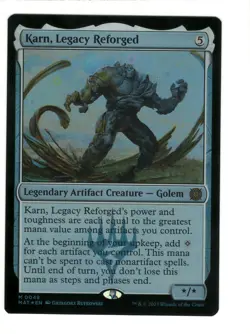 MTG Karn, Legacy Reforged Foil March of Machine The Aftermath Magic Gathering - Image 1