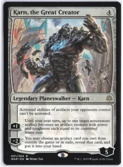 Karn, the Great Creator War of the Spark #1 MTG NM / M Regular - Image 1