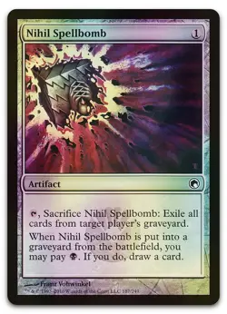 Nihil Spellbomb #187 (Foil) (LP) Scars of Mirrodin SOM Magic MTG - Image 1