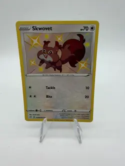 Skwovet SV099/SV122 - Shining Fates Shiny Holo Rare Pokemon NM MINT - Image 1