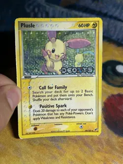 Plusle 44/107 Stamped Reverse Holo Ex Deoxys 2005 Pokemon Card MP - Image 3