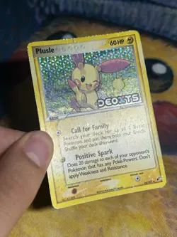 Plusle 44/107 Stamped Reverse Holo Ex Deoxys 2005 Pokemon Card MP - Image 4