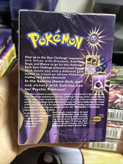 Sabrina Gym Challenge 2000 SEALED Theme Deck Vintage WOTC Pokemon Card TCG - Image 3
