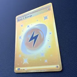 Pokemon TCG Basic Lightning Energy 257/198 Scarlet & Violet Base Set Gold NM - Image 3