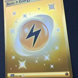Pokemon TCG Basic Lightning Energy 257/198 Scarlet & Violet Base Set Gold NM - Image 4