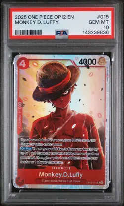 Monkey D. Luffy #015 2025 One Piece Op12-Legacy Of The Master PSA 10 - Image 1