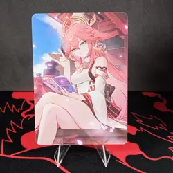 Yae Miko Genshin Impact Goddess Story Anime Waifu Girl Rare Feet Card - Image 2