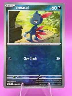 Pokemon TCG Sneasel Master Ball Pattern Holo Card 061/131 Prismatic Evolutions - Image 1