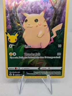 Pikachu Holo Rare Celebrations 005/025 Pokemon TCG Card - MP - Image 3