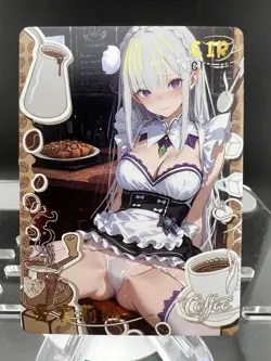 EMILIA Dream of Desire Card Goddess Story Anime Waifu CIR-01 Coffee - Image 1