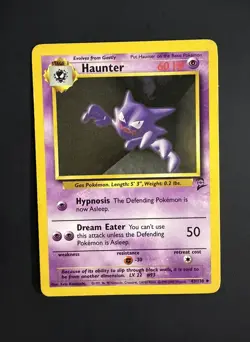 Haunter 43/130 Base Set 2 Pokemon Card - Image 1
