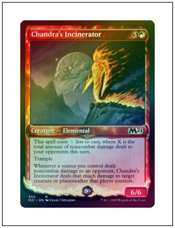 1x Chandra's Incinerator, Foil Showcase Art, Magic, MTG NM - Image 1