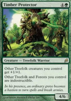 Moderate Play, English MTG Regular Timber Protector Lorwyn Magic the Gathering - Image 1