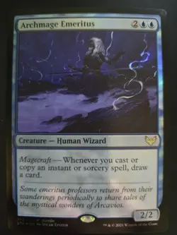 Archmage Emeritus NM FOIL PROMO Strixhaven: School Of Mages MTG FREE SHIP - Image 1