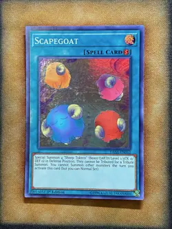 Yugioh Scapegoat DASA-EN052 Super Rare 1st Ed LP - Image 1