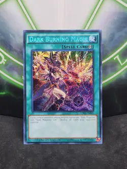 Yugioh Dark Burning Magic LDK2-ENS05 Secret Rare NM - Image 1