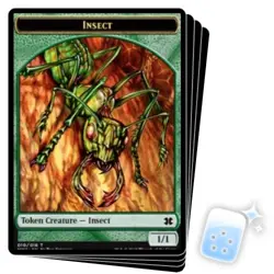 INSECT TOKEN (10/16) X4 Modern Masters 2015 Magic MTG MINT CARD - Image 1
