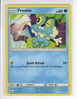 FROAKIE UNBROKEN BONDS SET POKEMON CARD 51/214 LP - Image 1