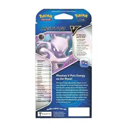 **NEW - POKEMON TCG GO MEWTWO V BATTLE DECK (60 CARDS, READY 2 PLAY) CARD GAME** 820650850479 - Image 3
