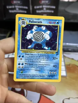 Poliwrath 15/130 Base Set 2 2000 Holo Rare WOTC Pokemon Card TCG - Image 3