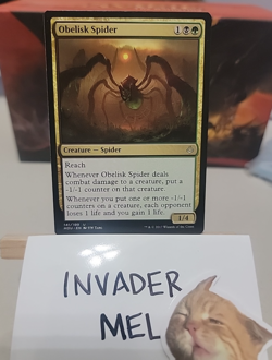 Obelisk Spider - LP- Magic the Gathering MTG Hour devastation black green counte - Image 1